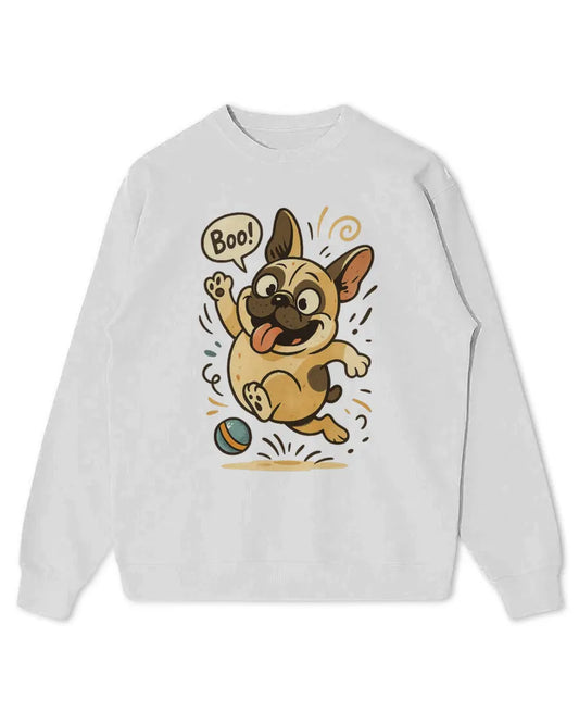 Cute French Bulldog Graphic Kids Sweatshirt for Boys & Girls