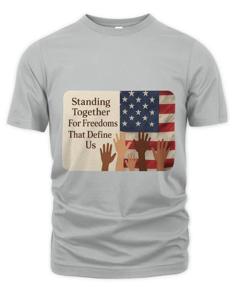 Patriotic Freedom Celebration Graphic Unisex Cotton T-Shirt