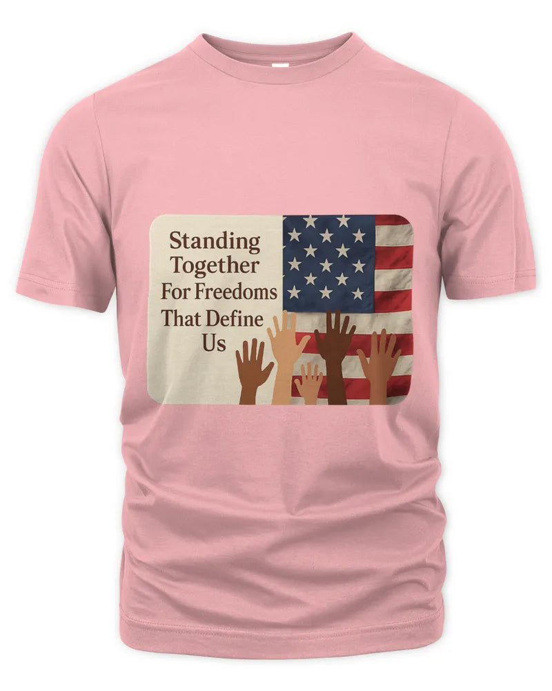 Patriotic Freedom Celebration Graphic Unisex Cotton T-Shirt