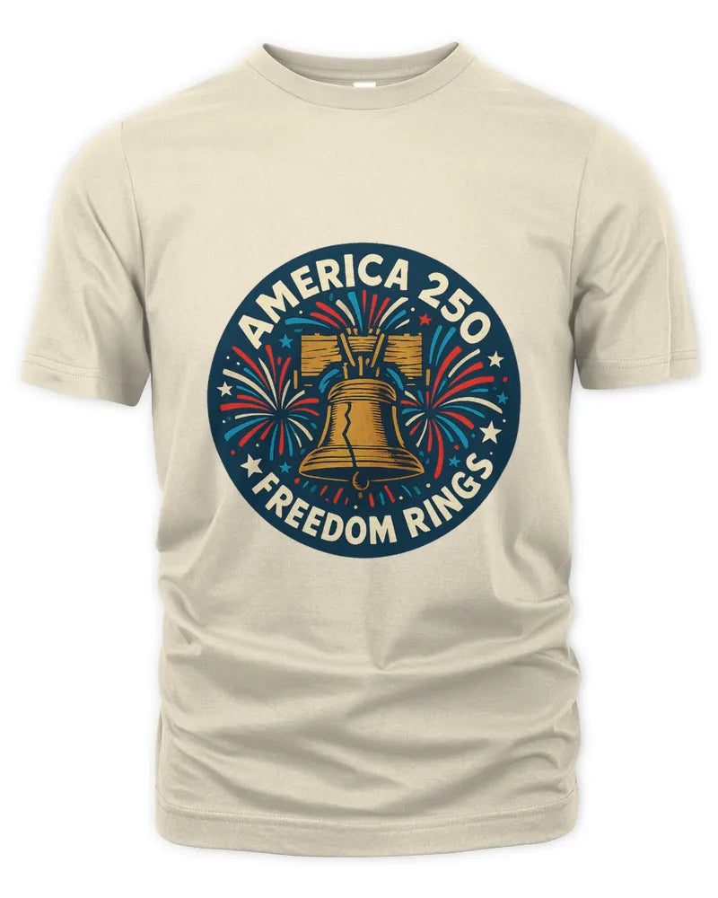 250 Years of Liberty Patriotic Freedom Ring Unisex T-Shirt