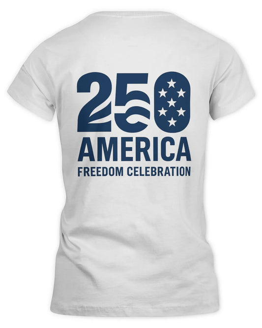1776–2026 Patriotic Eagle Crest Women's Semiquincentennial Tee