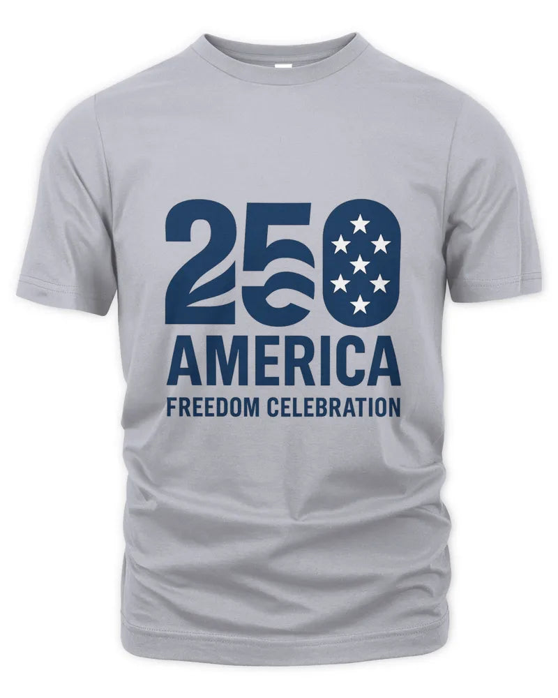250 America Freedom Celebration Patriotic Graphic Unisex T-Shirt