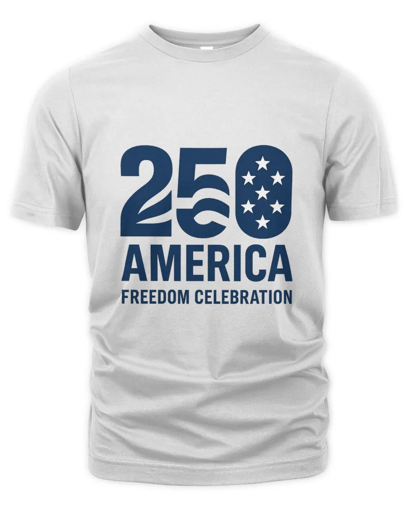 250 America Freedom Celebration Patriotic Graphic Unisex T-Shirt