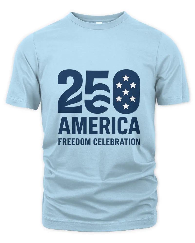 250 America Freedom Celebration Patriotic Graphic Unisex T-Shirt