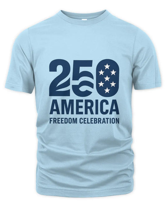 250 America Freedom Celebration Patriotic Graphic Unisex T-Shirt