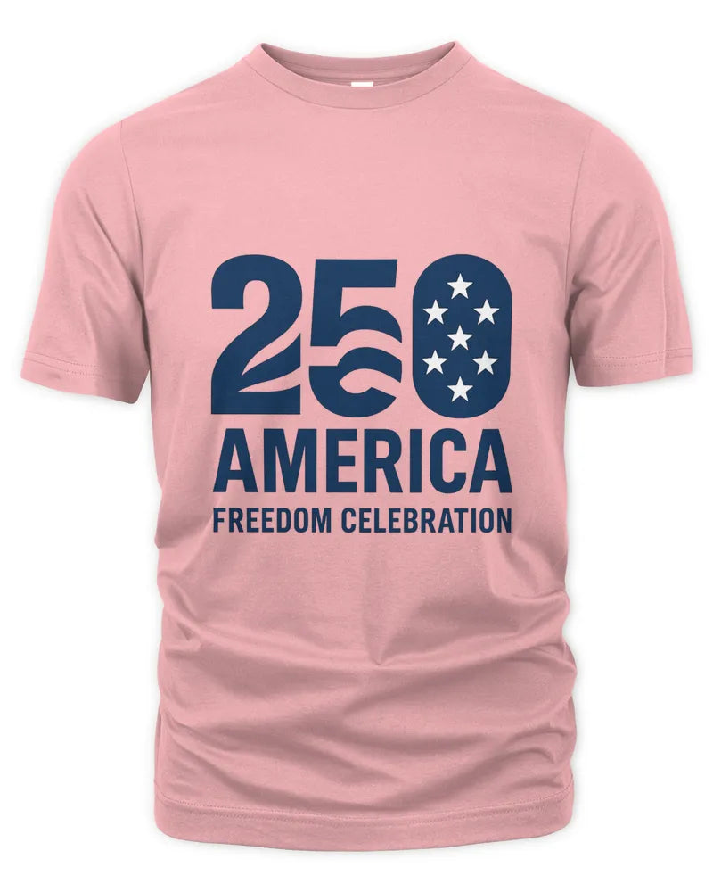 250 America Freedom Celebration Patriotic Graphic Unisex T-Shirt