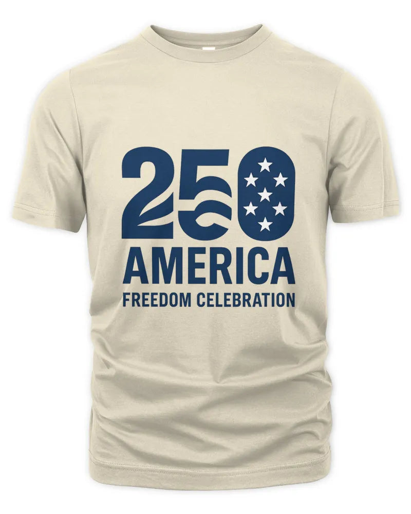 250 America Freedom Celebration Patriotic Graphic Unisex T-Shirt