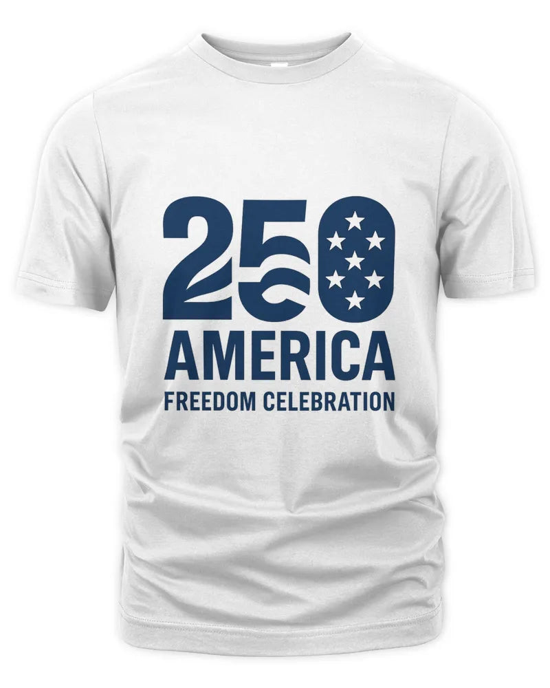 250 America Freedom Celebration Patriotic Graphic Unisex T-Shirt