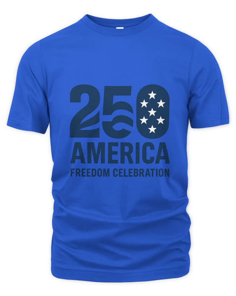 250 America Freedom Celebration Patriotic Graphic Unisex T-Shirt