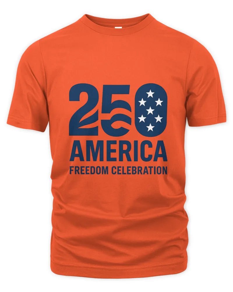 250 America Freedom Celebration Patriotic Graphic Unisex T-Shirt
