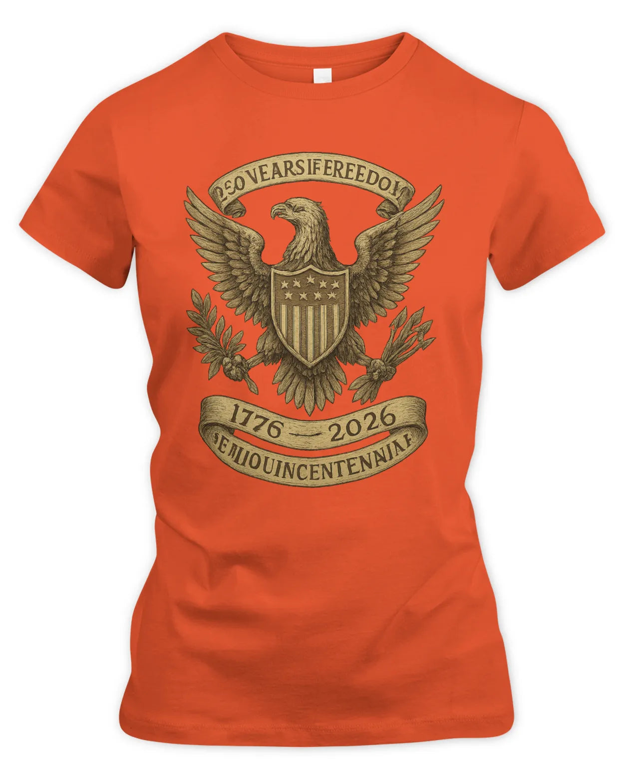 1776–2026 Patriotic Eagle Crest Women's Semiquincentennial Tee