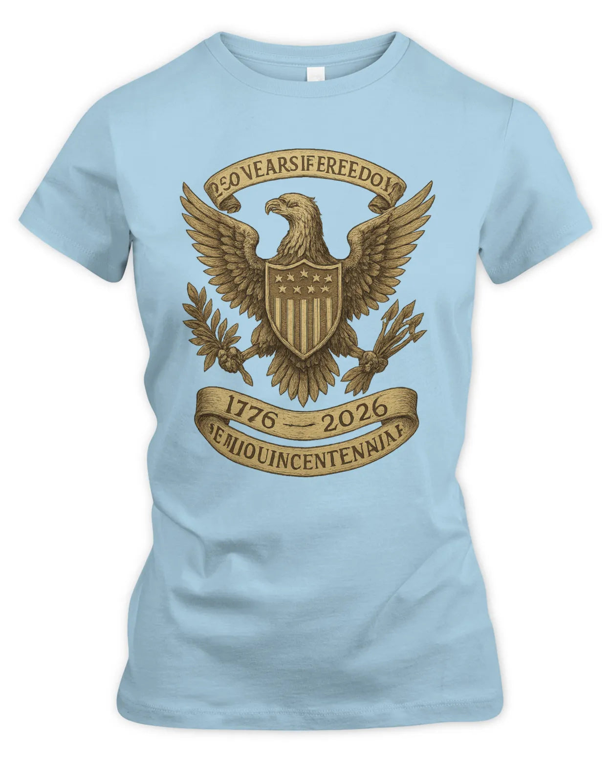 1776–2026 Patriotic Eagle Crest Women's Semiquincentennial Tee