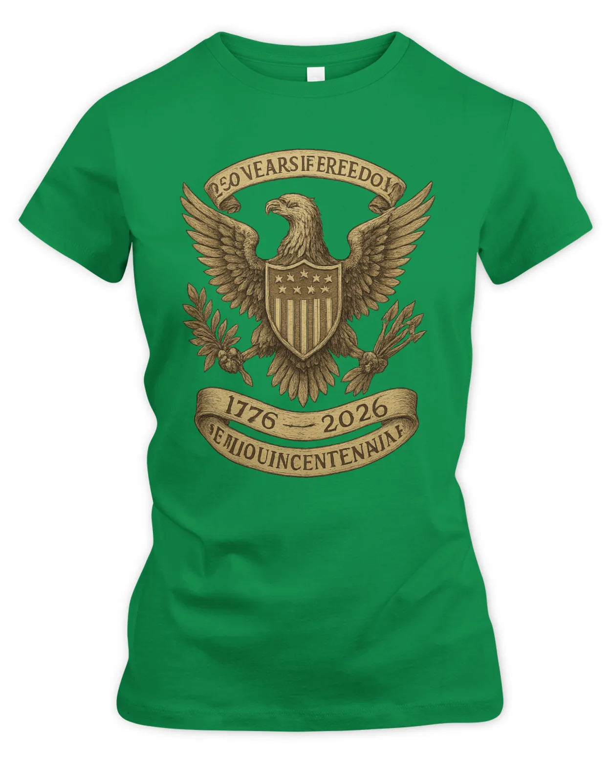 1776–2026 Patriotic Eagle Crest Women's Semiquincentennial Tee