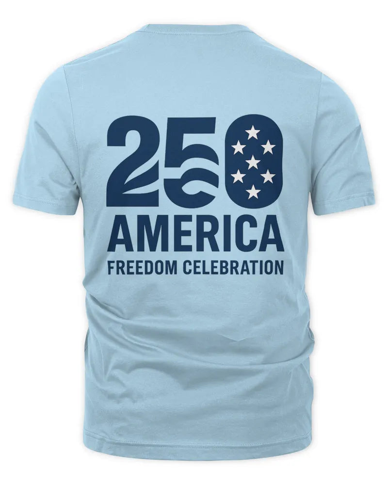 Patriotic Freedom Celebration Graphic Unisex Cotton T-Shirt