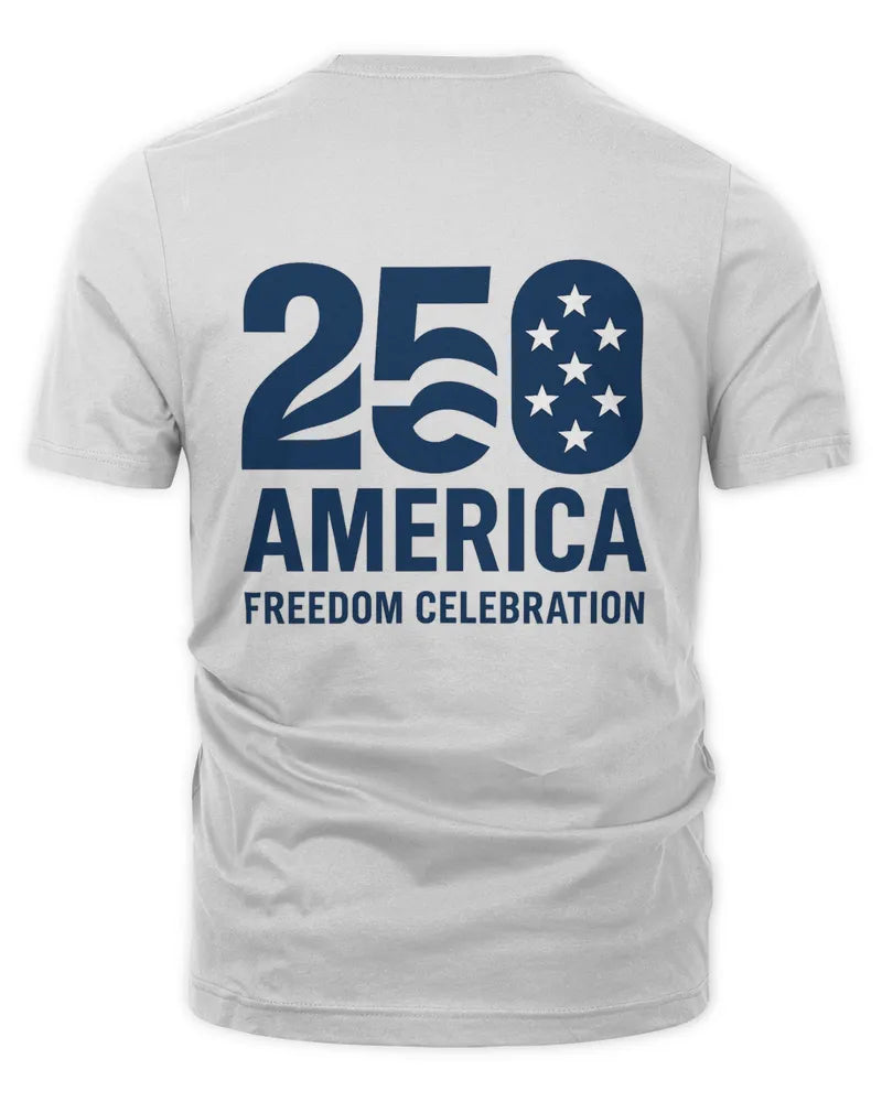 Patriotic Freedom Celebration Graphic Unisex Cotton T-Shirt