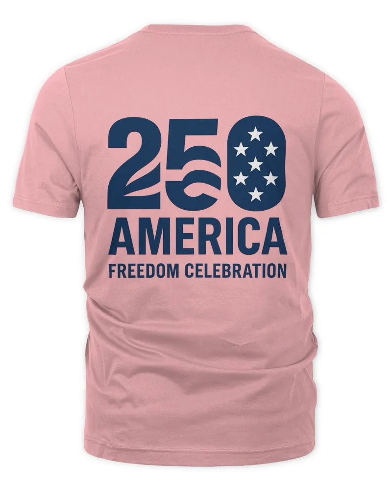 Patriotic Freedom Celebration Graphic Unisex Cotton T-Shirt