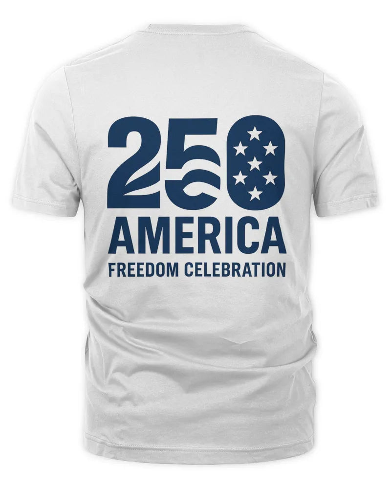 Patriotic Freedom Celebration Graphic Unisex Cotton T-Shirt