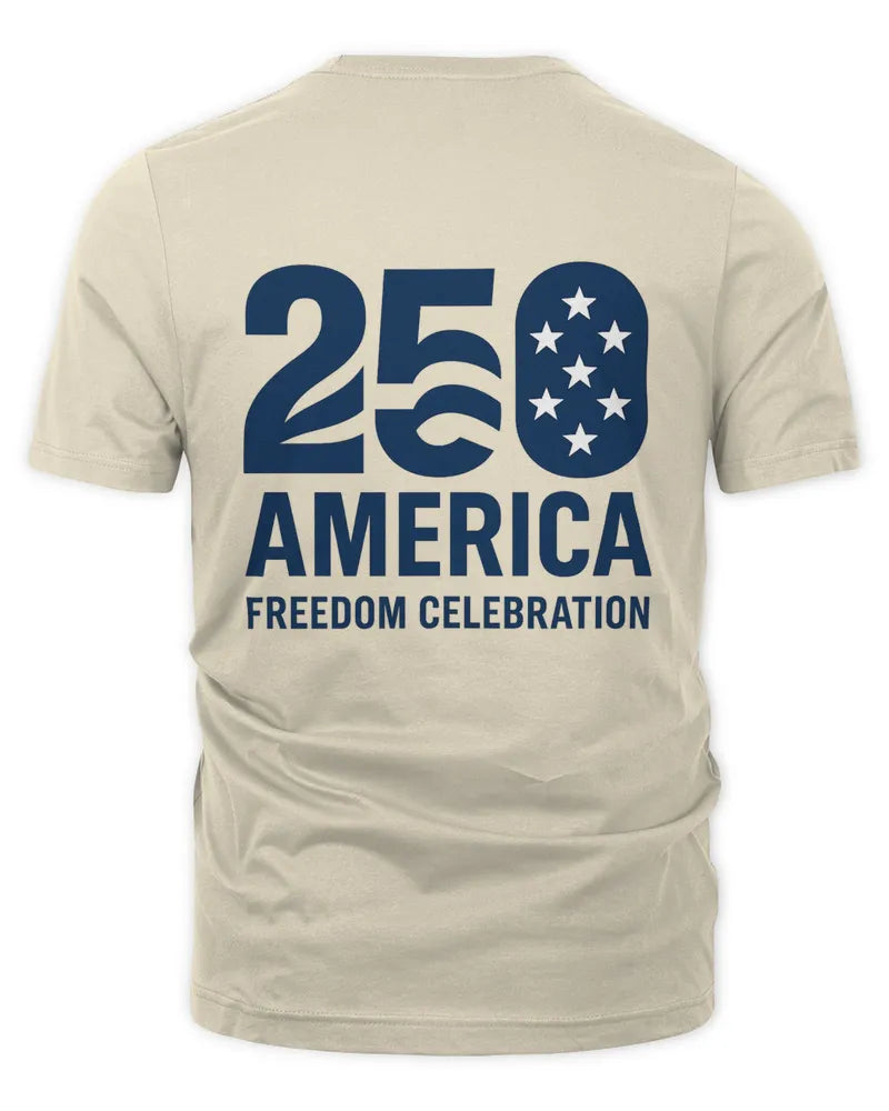 Patriotic Freedom Celebration Graphic Unisex Cotton T-Shirt