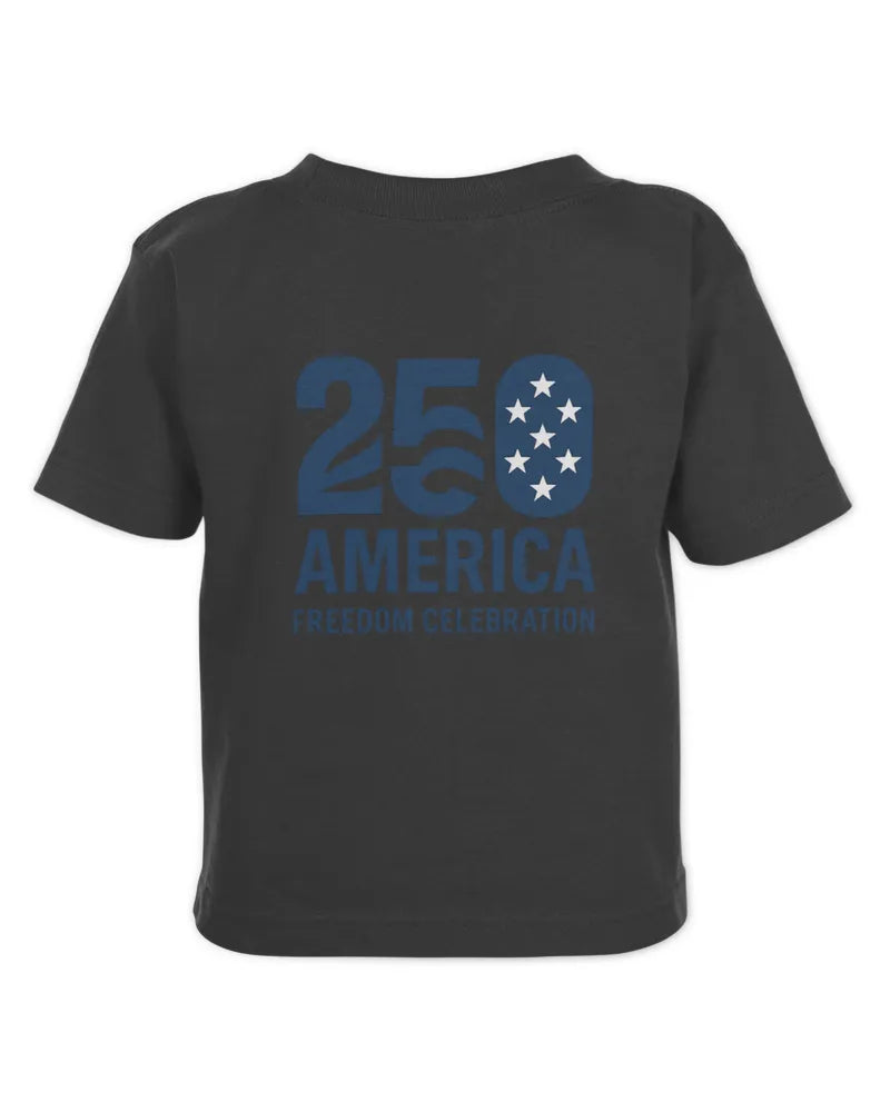 1776–2026 Patriotic Eagle Crest Toddler Cotton Jersey Tee